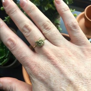 VERAMEAT Owl Ring Gold Brass Size 8